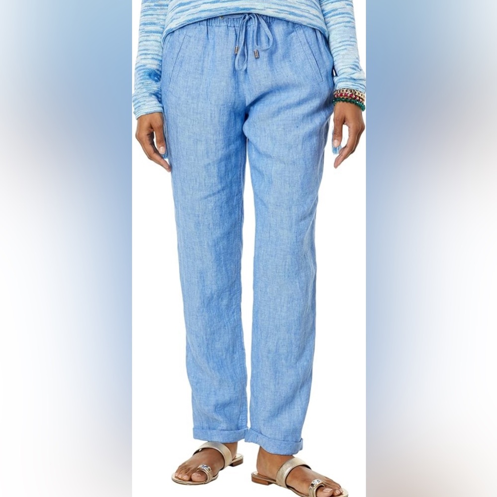 Lilly Pulizter Taron Linen Pants Size Small NWOT